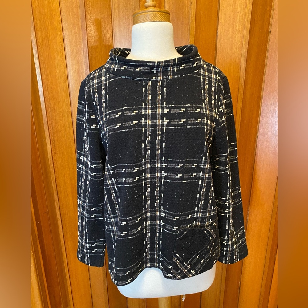 HABITAT Black Plaid Top